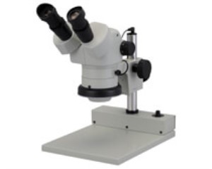 MICROSCOPE SPZ-50 W STAND PLED STEREO BINOCULAR BODY 6.7 TO 50X MOUNTED ON STAND WITH LED ILLUMINAITON 