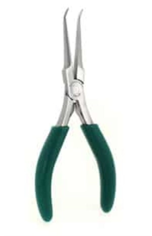 Pliers - Large Bent Nose -- SS - Serrated Jaws