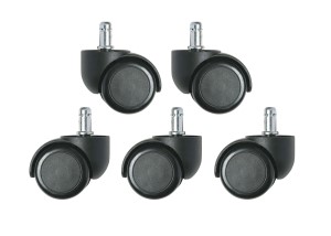 Dual Wheel Hard Floor Casters - 6000 series only (set of 5)