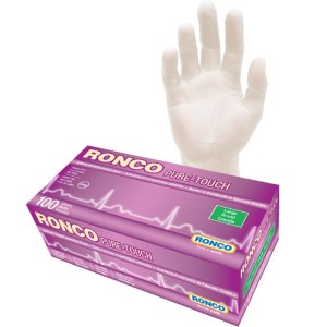 Pure-Touch Synthetic White Examination Glove Powder Free Large 100x10