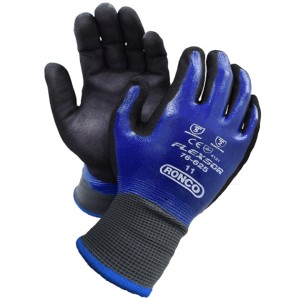 Flexsor Full Coat Sandy Nitrile Palm Coat Glove 2X 12x6