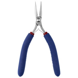 PLIER, CHAIN NOSE-LONG SMOOTH JAW WITH SERRATED TIPS LONG