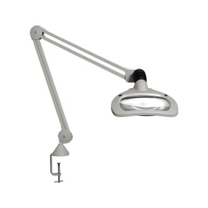 WAVE LED\, 45" arm\, 5-D lens and clamp. Light grey