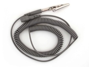 GRAY  COIL CORD 1/8" SNAP12'