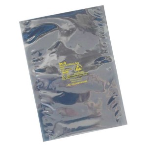 STATIC SHIELD BAG, 1000 SERIES METAL-IN, 5x20, 100 EA