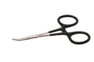 HEMOSTAT CURVED 5 in PLASTIC COATED