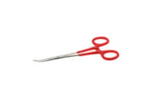 HEMOSTAT CURVED 6 in PLASTIC COATED