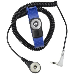 WRIST STRAP, DUAL-WIRE, MAGSNAP 360, THERMOPLASTIC, ADJUSTABLE,  6' CORD