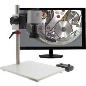 DIGITAL INSPECTION SYSTEM WITH 26100-259 MIGHTY CAM ES MACRO LENS, ADJUSTABLE LED ILLUMINATION, STANDARD STAND AND 22" HD MONITOR 