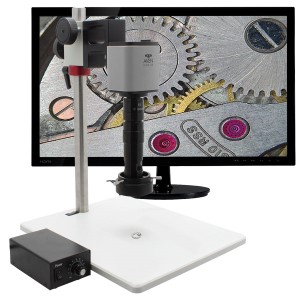 DIGITAL INSPECTION SYSTEM WITH MIGHTY CAM ES CAMERA WITH MICRO LENS, LED RING LIGHT, STANDARD STAND AND 22' HD MONITOR