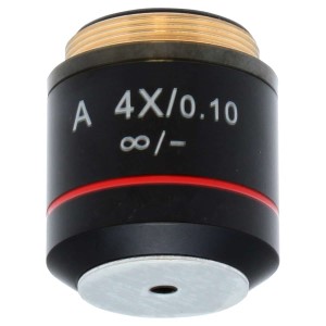 LENS 4X LONG FOCUS FOR CYCLOPS WORKING DISTANCE 21.8 TO 9.5 CM. MAGNIFICATION 42X TO 108X