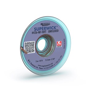 Superwick - #4 Blue, Static Free, Unflux, 2.5 mm - 1/10", 10 ft (will be available on January 1, 2023)