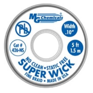 SUPERWICK - #4 BLUE, STATIC FREE, NO CLEAN, 2.5 mm - 1/10"