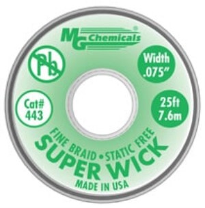 SUPERWICK - #3 GREEN, FINE BRAID, 2.0 mm - 1/12"
