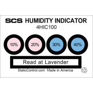 HUMIDITY CARD, 4-SPOT, 100/CAN 100/CAN