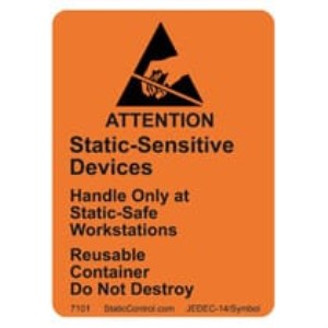 CAUTION LABEL, REUSABLE, 1.8IN x 2.5IN, RS-471, 500/ROLL