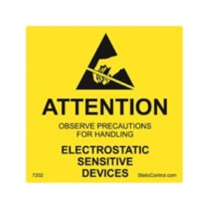 CAUTION LABEL, DESTRUCTIBLE, 2IN x 2IN, RS-471, 500/ROLL