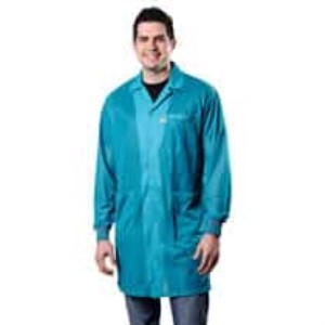 SMOCK, STATSHIELD, LABCOAT, KNITTED CUFFS, TEAL, XSMALL