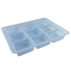 KITTING TRAY, STATIC DISSIPATIVE, 14 x 10 x 1-3/4, 9 COMPARTMENT