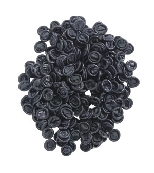 Black Static-Dissipative Powder Free Latex Finger Cots, LARGE