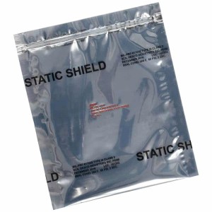 STATIC SHIELD BAG,81705 SERIES  METAL-IN,ZIP,6x21, 100 EA