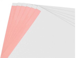 Static Dissipative Paper  White with pink stripe paper, 8.5 x 11, 500 sheets