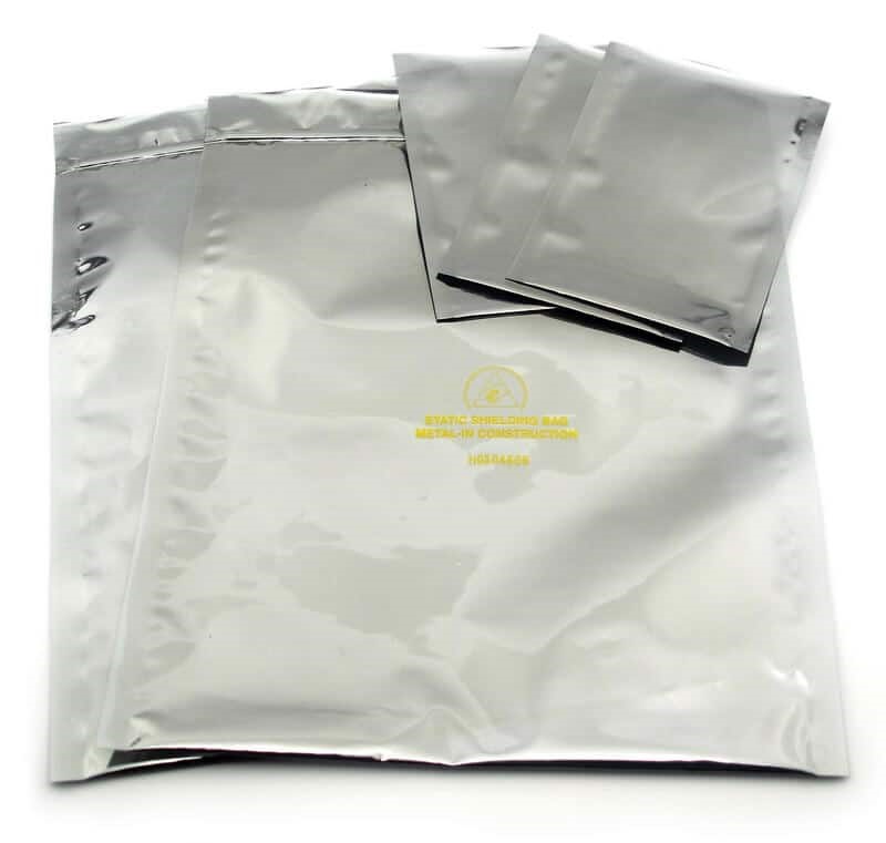 10" by 24"  Static Shielding Bag, Metal-In - Open Top 