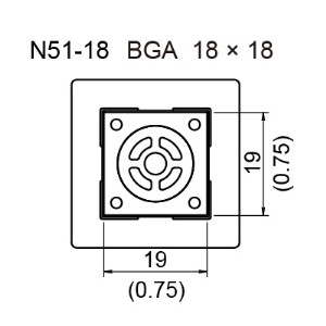HAKKO NOZZLE,BGA,18 x 18mm,FR-811/810B/810