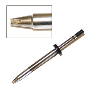 HAKKO TIP,SLIM,BEVEL,V-GROOVE,3.0mm/15' x 10mm,UHD,FX-8002/FX-8003