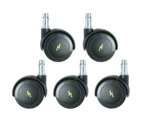 ESD Dual Wheel Interval Braking Casters (set of 5) 