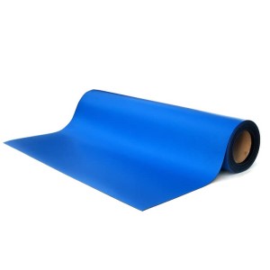 36" x 72" x .080", Royal Blue, Rubber Table Mat, Including Hardware