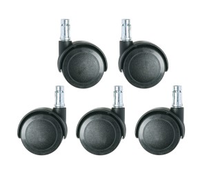 Dual Wheel Reverse Braking Casters (set of 5) 