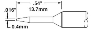 CARTRIDGE/ CONICAL/ 0.4MM (0.016 IN)