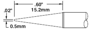 CARTRIDGE/ CONICAL/ 0.5MM (0.02 IN)