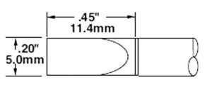 CARTRIDGE/ CHISEL/ 5MM (0.2 IN)