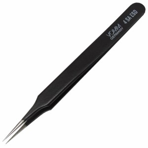 PRECISION SS ESD TWEEZERS, TAPERED VERY FINE 4 SA 