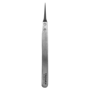 PRECISION SS TWEEZER, W/ REPLACEABLE CARBON   FIBER TIPS, EXTRA TAPER TIP, VERY FINE, STYLE 5