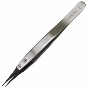 PRECISION TWEEZERS W/ REPLACEABLE CARBON FIBER  TIPS, CARBOFIB REPLACE TIPS VERY FINE 5 SM