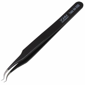 PRECISION SS ESD TWEEZERS, CURVED WITH REVERSED BENT TIPS VERY FINE 7ABB SA