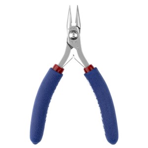 PLIER, CHAIN NOSE-SHORT JAW SERRATED TIPS STANDARD 