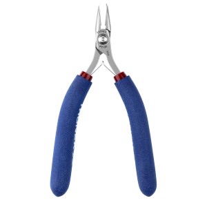 PLIER, CHAIN NOSE SHORT JAW SERRATED LONG 