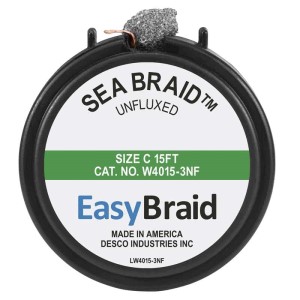 CASSETTE, REPLACEMENT, #3 WICK, SEA BRAID UNFLUXED 