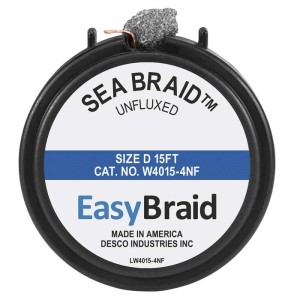 CASSETTE, REPLACEMENT, #4 WICK, SEA BRAID UNFLUXED 
