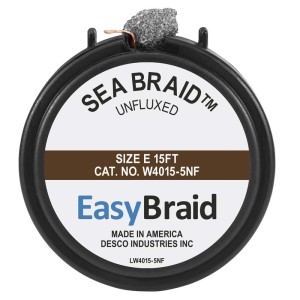 CASSETTE, REPLACEMENT, #5 WICK, SEA BRAID UNFLUXED 
