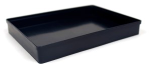 14.5" x 9.85" x 2.5" CONDUCTIVE TRAY STACKABLE
