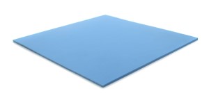 2'x5' BLUE SOLID VINYL MAT W/GRD
