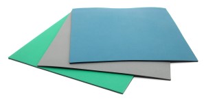 2'x3'  GREEN LEAD-FREE WORK AREA  2-LAYER RUBBER MAT W/GRD