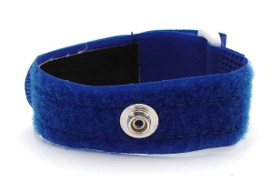 BLUE HOOK/LOOP BAND ONLY 1/4" SNAP