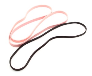 #182 PINK ANTISTATIC RUBBER BANDS 2" X1/8"                  apx 1650